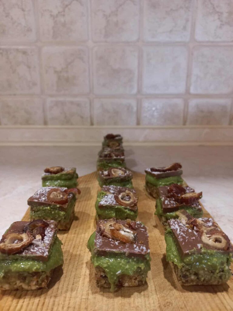 Σοκολατάκια Φιστικιού 15 Σοκολατάκια 140kcal/τεμάχιο
