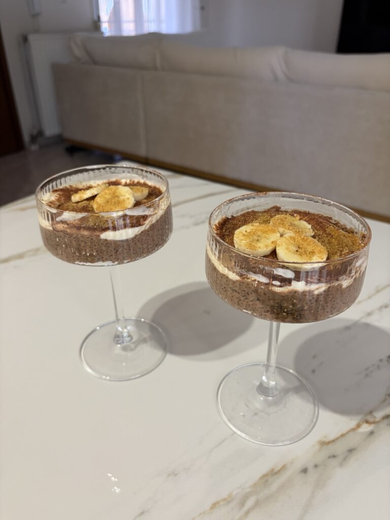 Tiramisu Chia Pudding 2 μερίδες 300kcal/Μερίδα