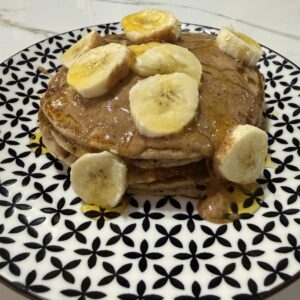 Pancakes με βρώμη και μπανάνα